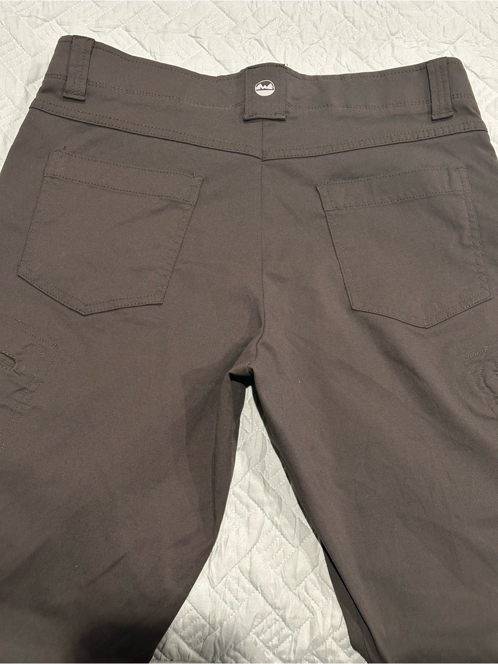 Wrangler Outdoor Pants Men’s Olive green Cargo Hiking Work Utility Stretch Pants - Picture 3 of 5
